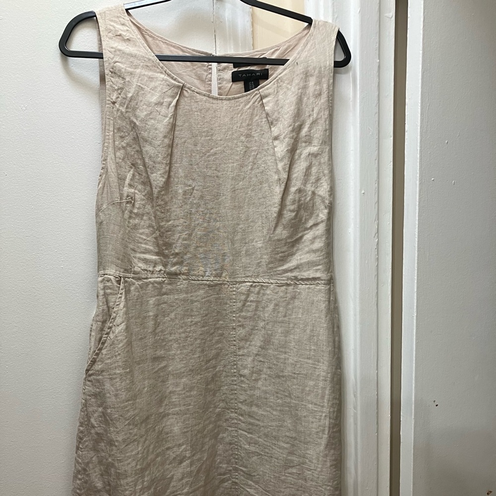 Tahari Linen Dress